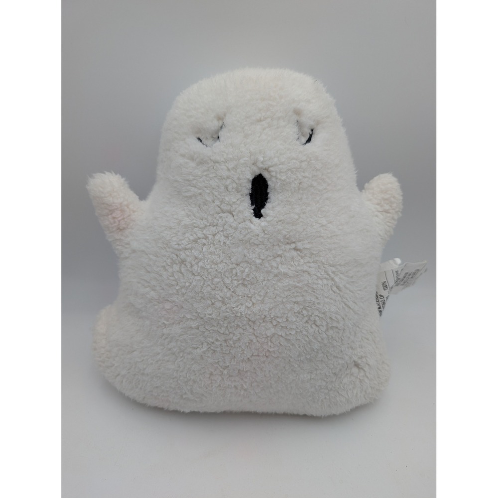 Hyde and EEK Boutique Ghost Toss Pillow White Faux Fur Halloween Plush 2022